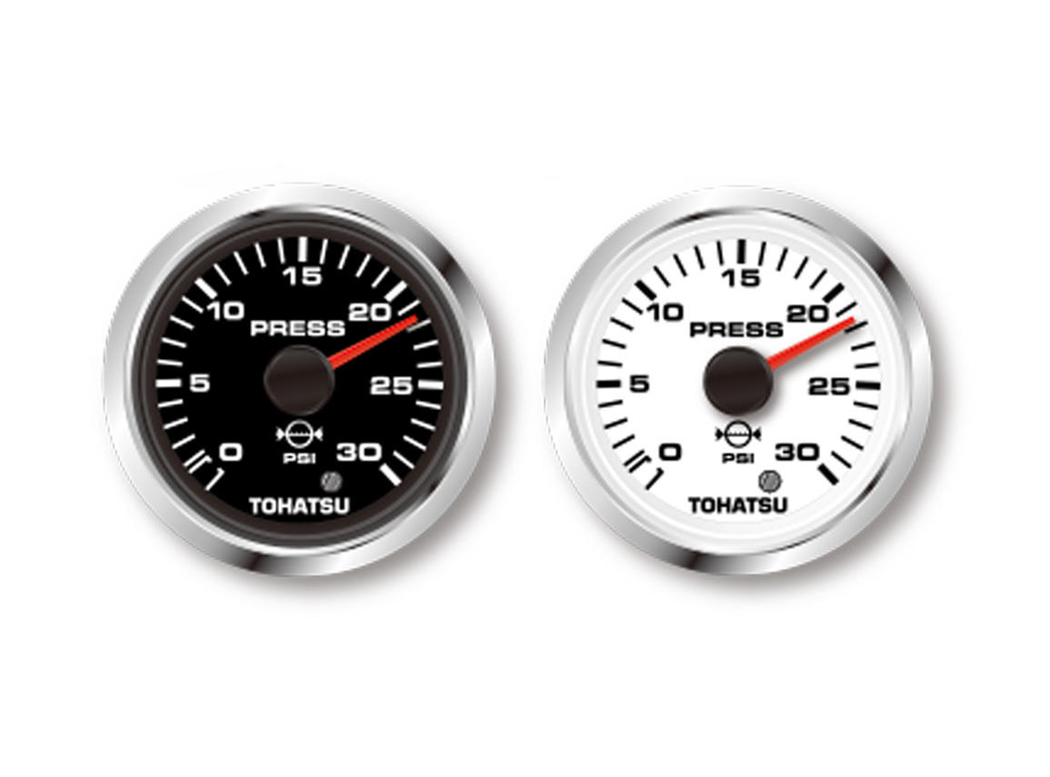 מד לחץ מים 10psi - פנים שחור